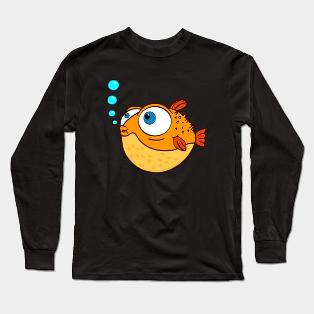 Love Blowfish Long Sleeve T-Shirt by APDesign